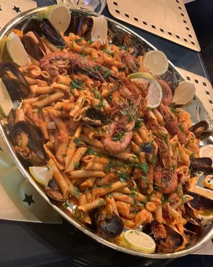 مكرونة فواكه البحر