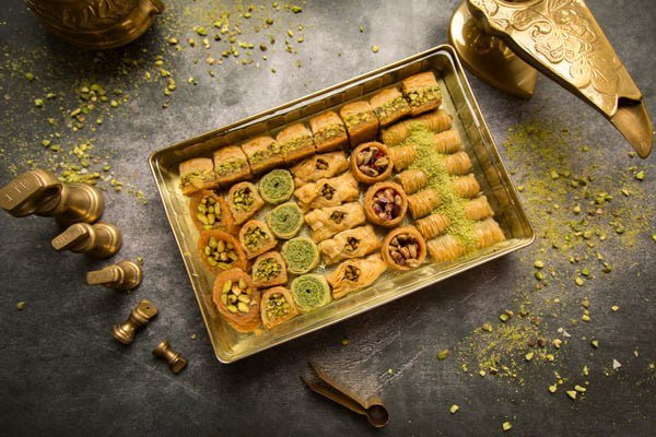 بقلاوة بالفستق مشكل